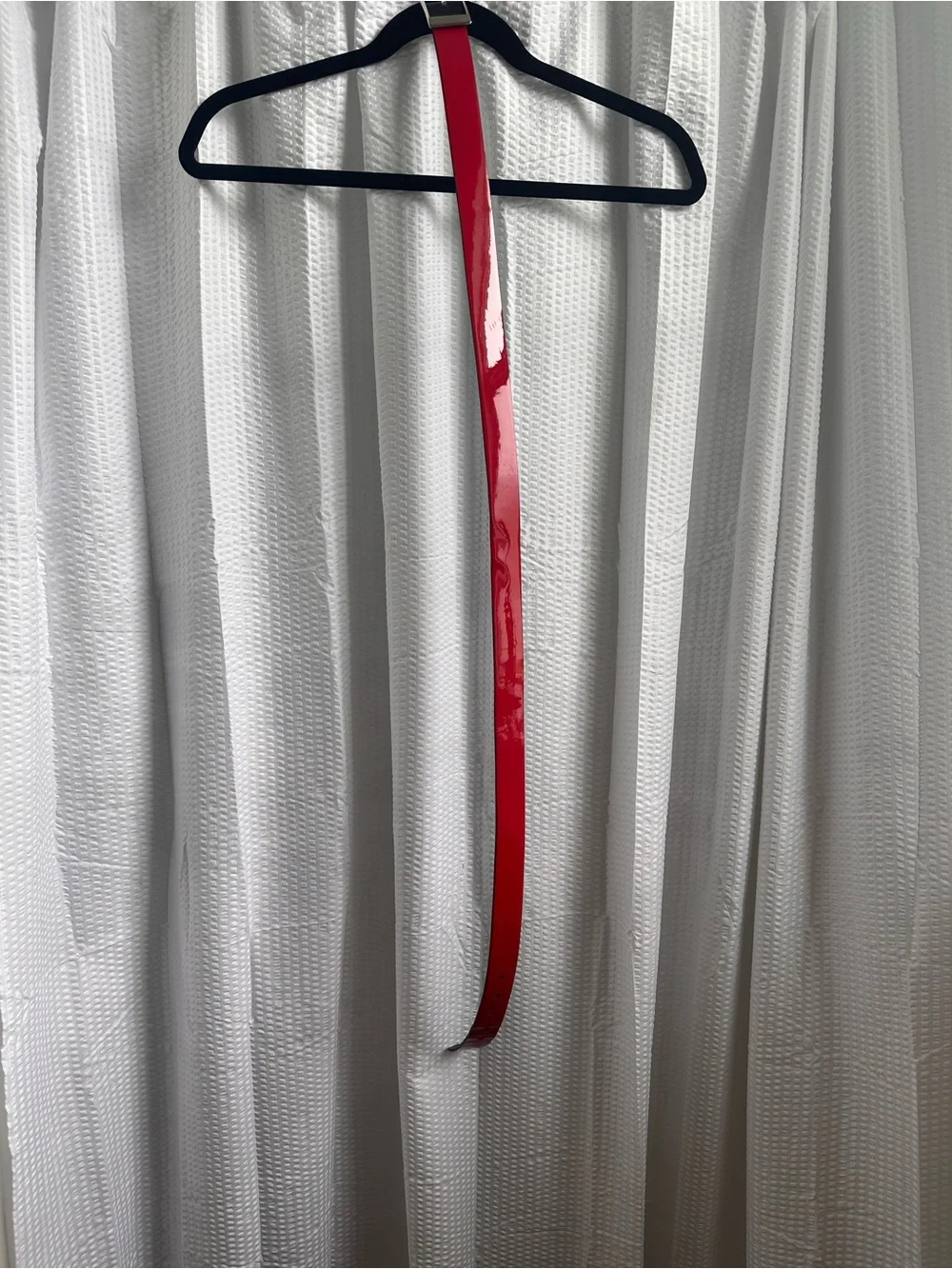 Classic Patent Red Waist Belt for Women